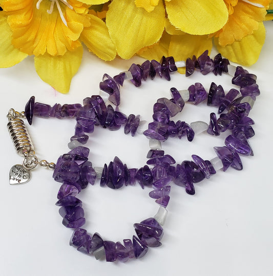 Amethyst Chip Necklace