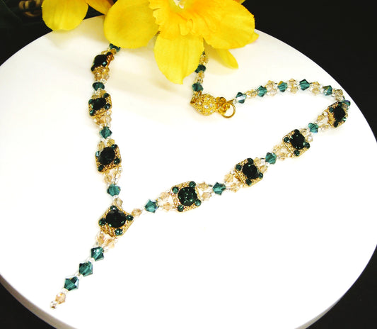 Emerald & Gold Necklace